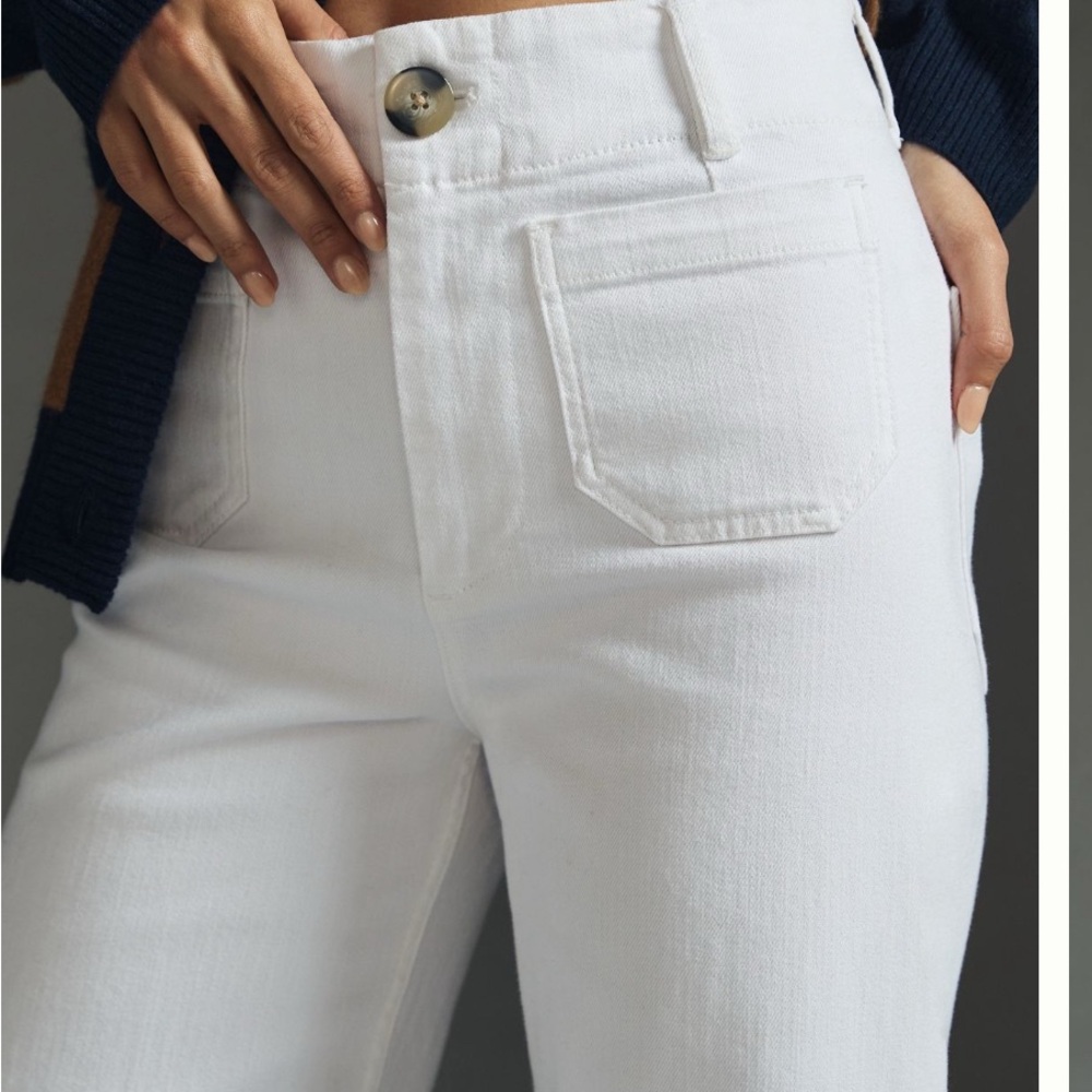 Anthropology Pilcro The Skipper Cropped Wide-Leg Jeans